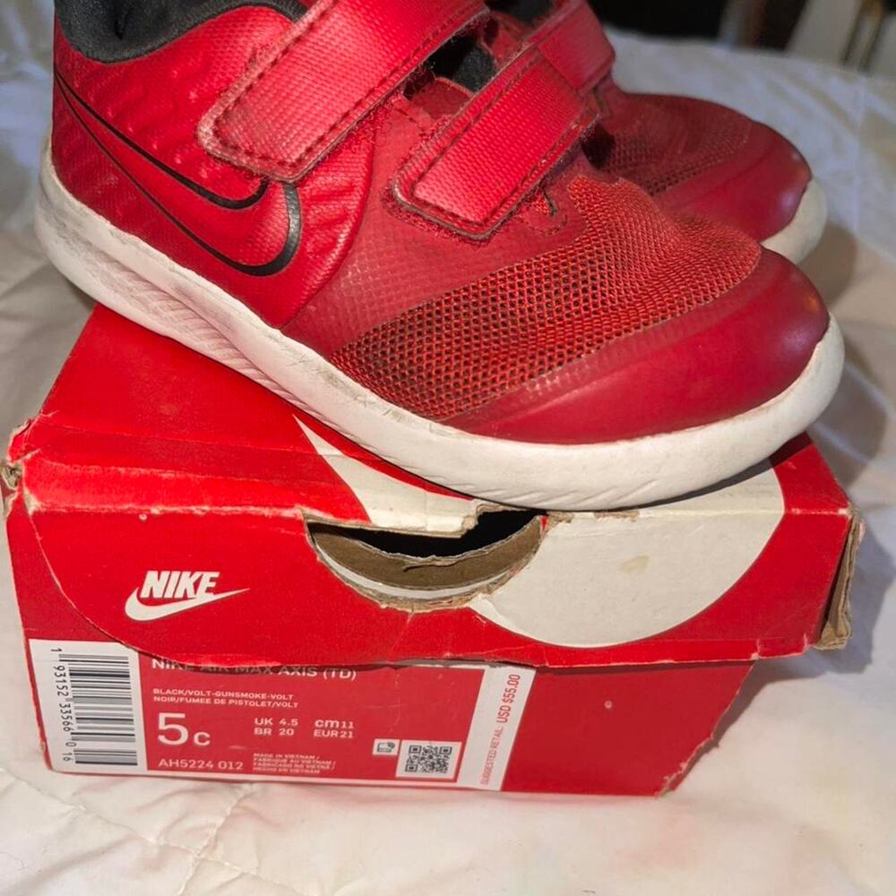 Nike Red Trainers - Size 5